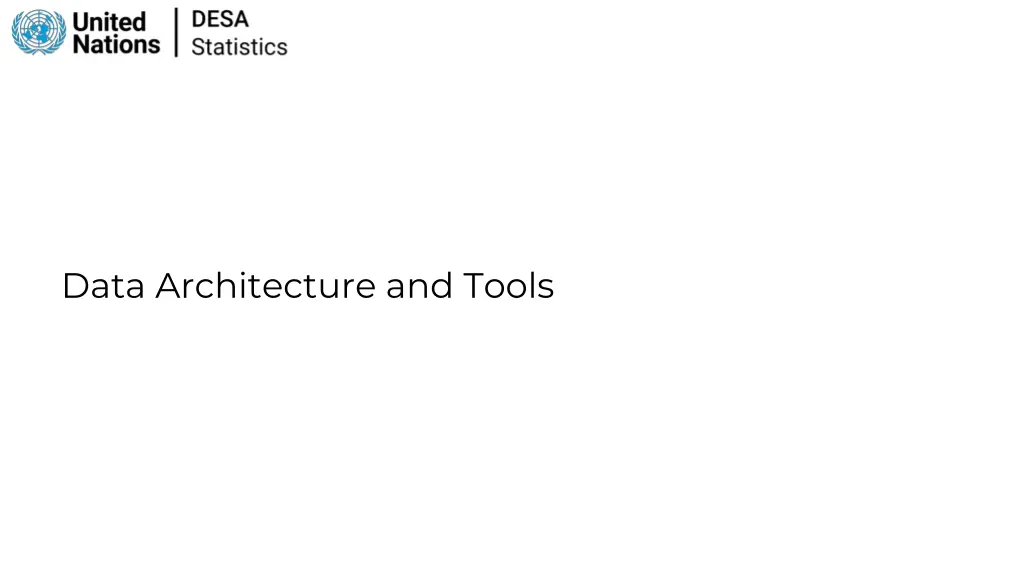 data architecture and tools