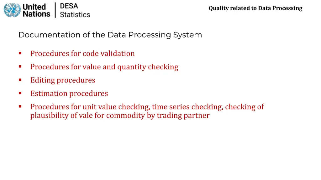 quality related to data processing 6