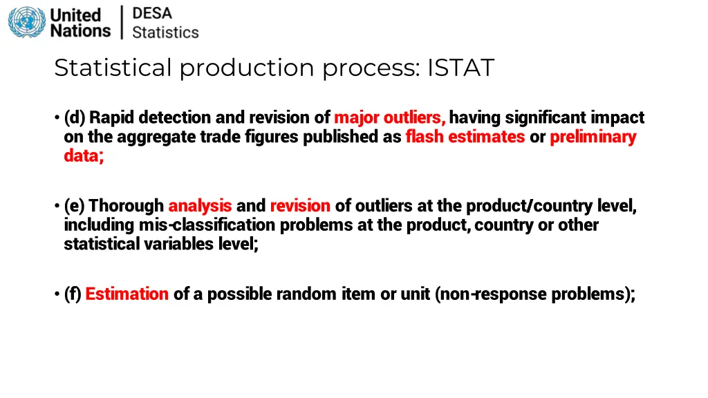 statistical production process istat