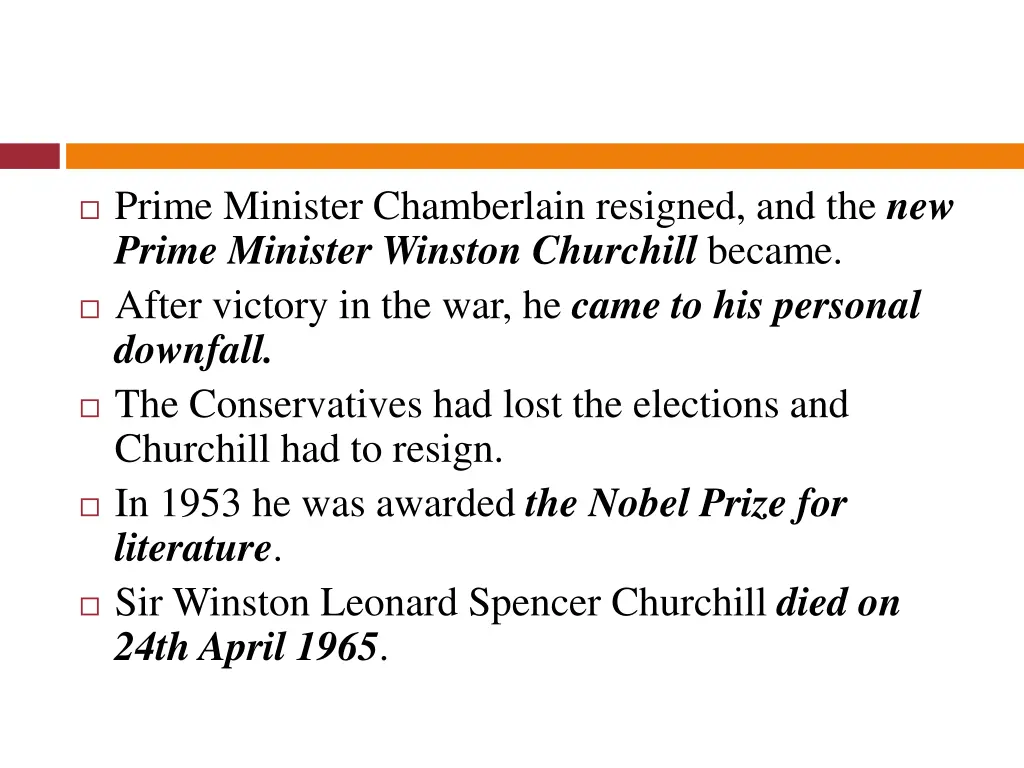 prime minister chamberlain resigned