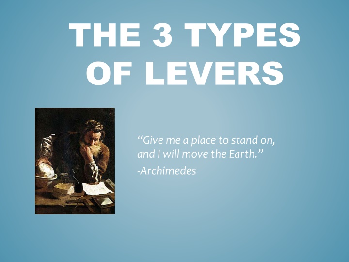 the 3 types of levers