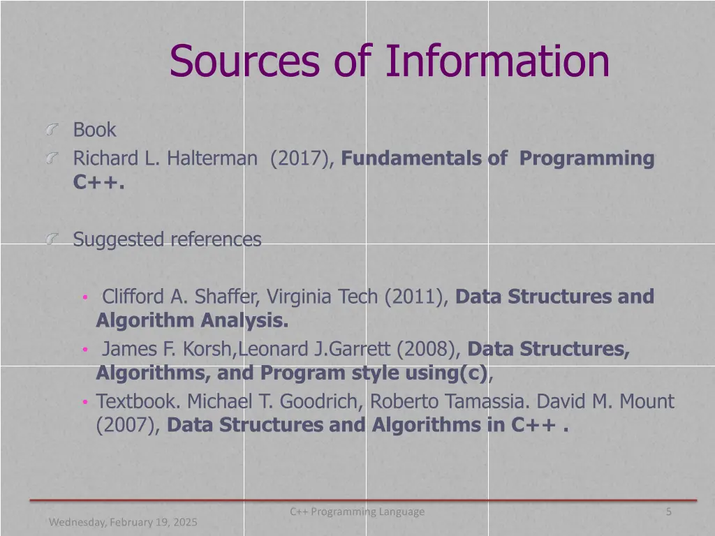sources of information
