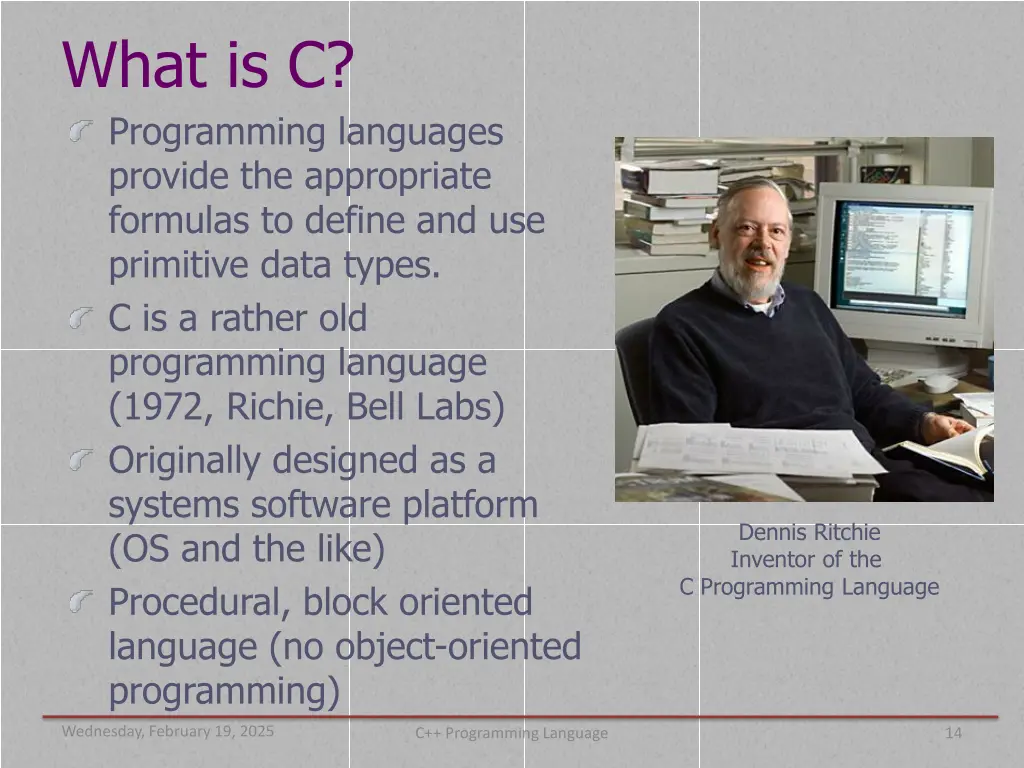 what is c programming languages provide