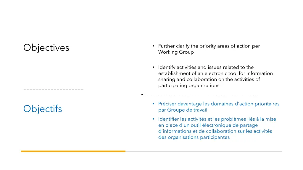 objectives
