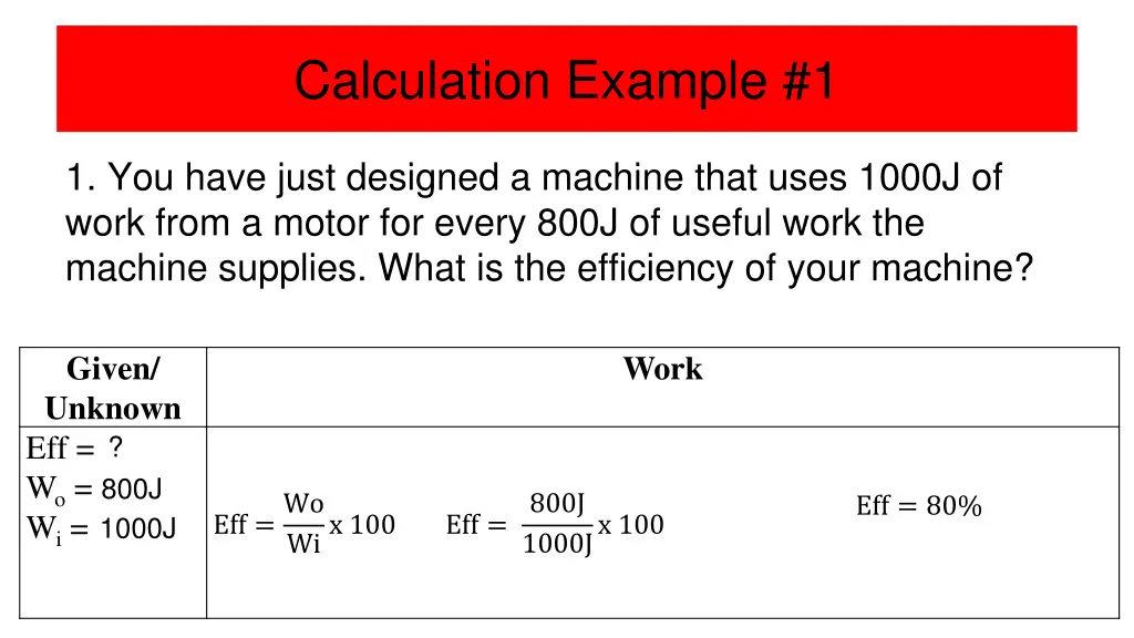 calculation example 1