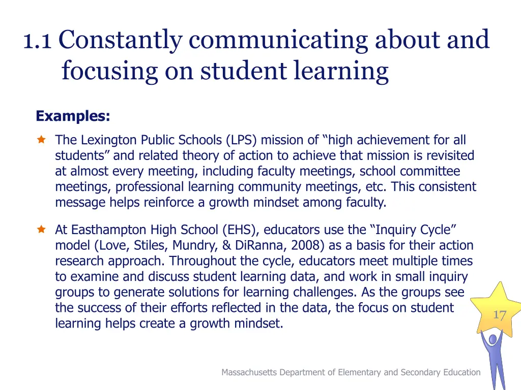 1 1 constantly communicating about and focusing