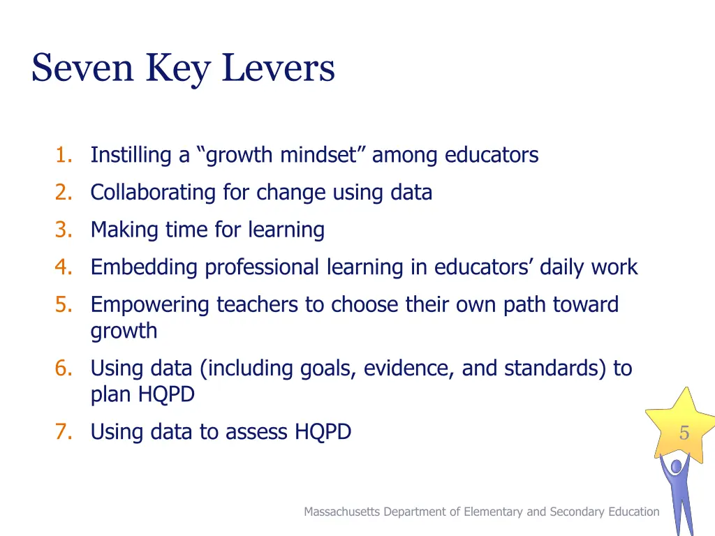 seven key levers