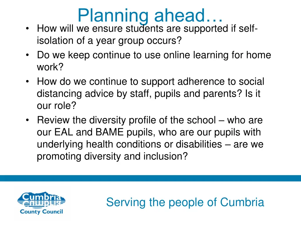 planning ahead how will we ensure students