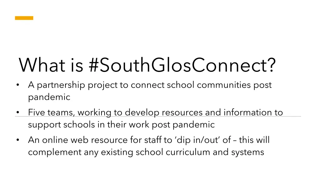 what is southglosconnect a partnership project