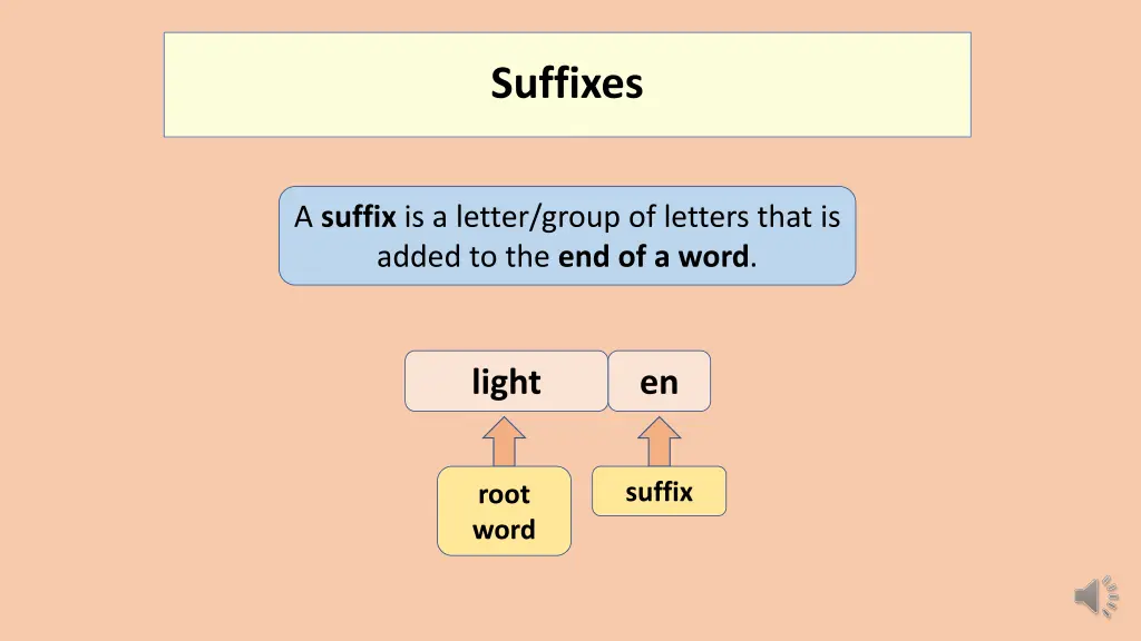 suffixes 1
