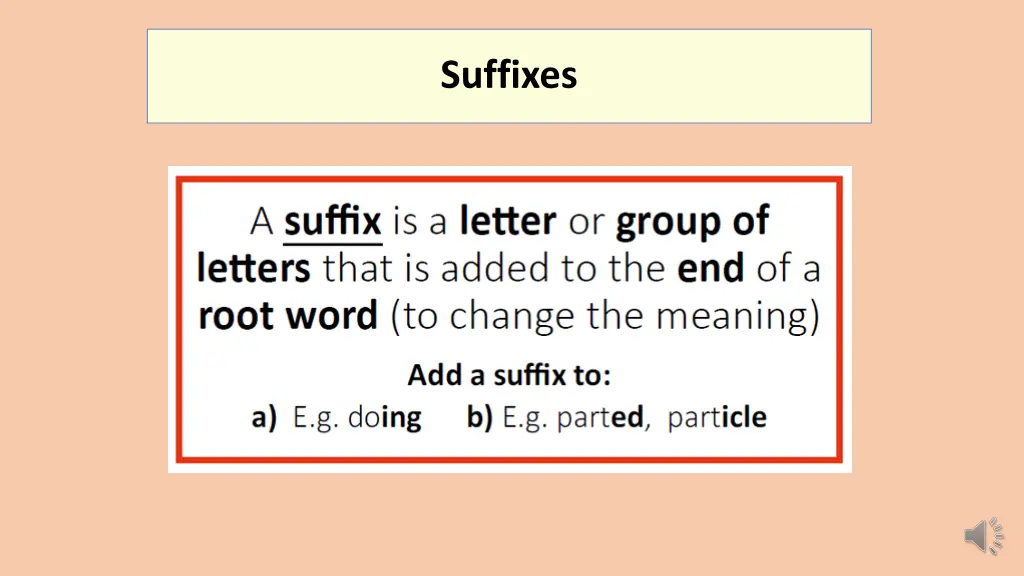 suffixes