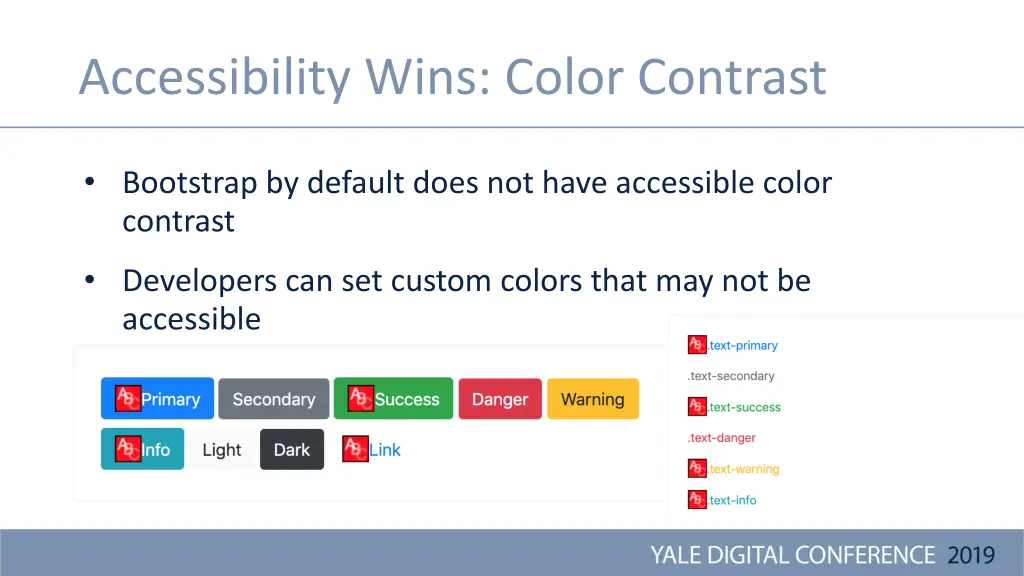 accessibility wins color contrast