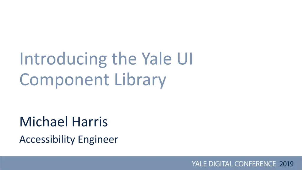 introducing the yale ui component library