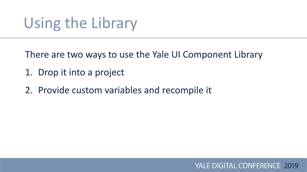 using the library