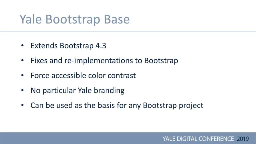 yale bootstrap base