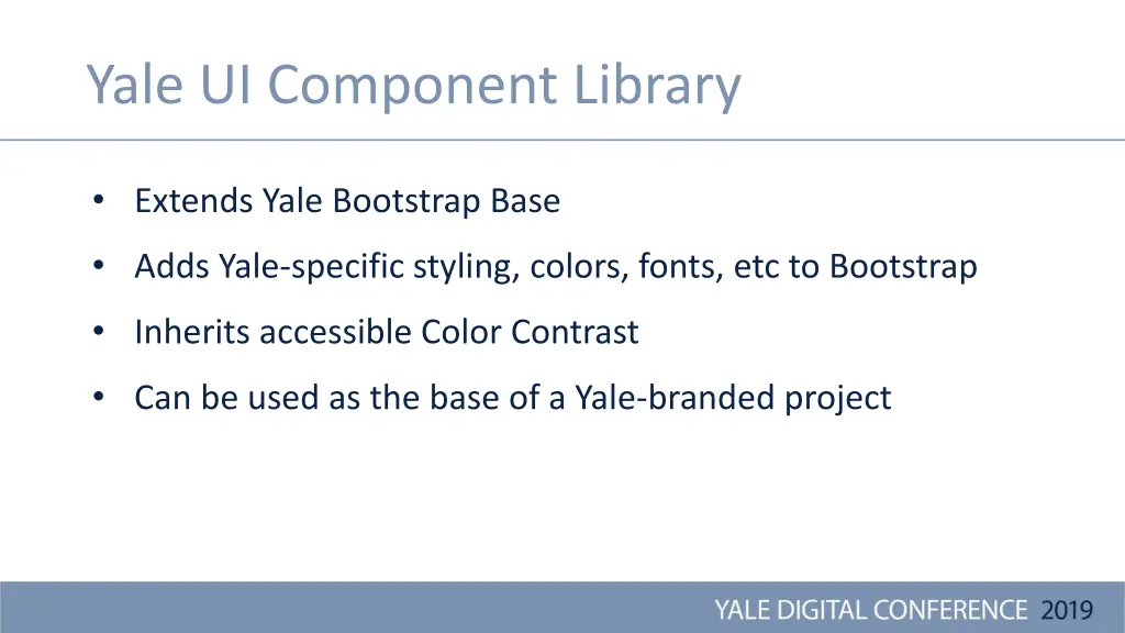 yale ui component library