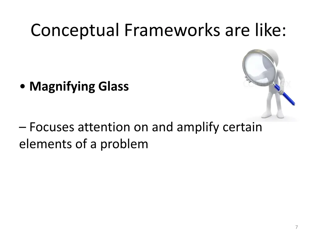 conceptual frameworks are like 1