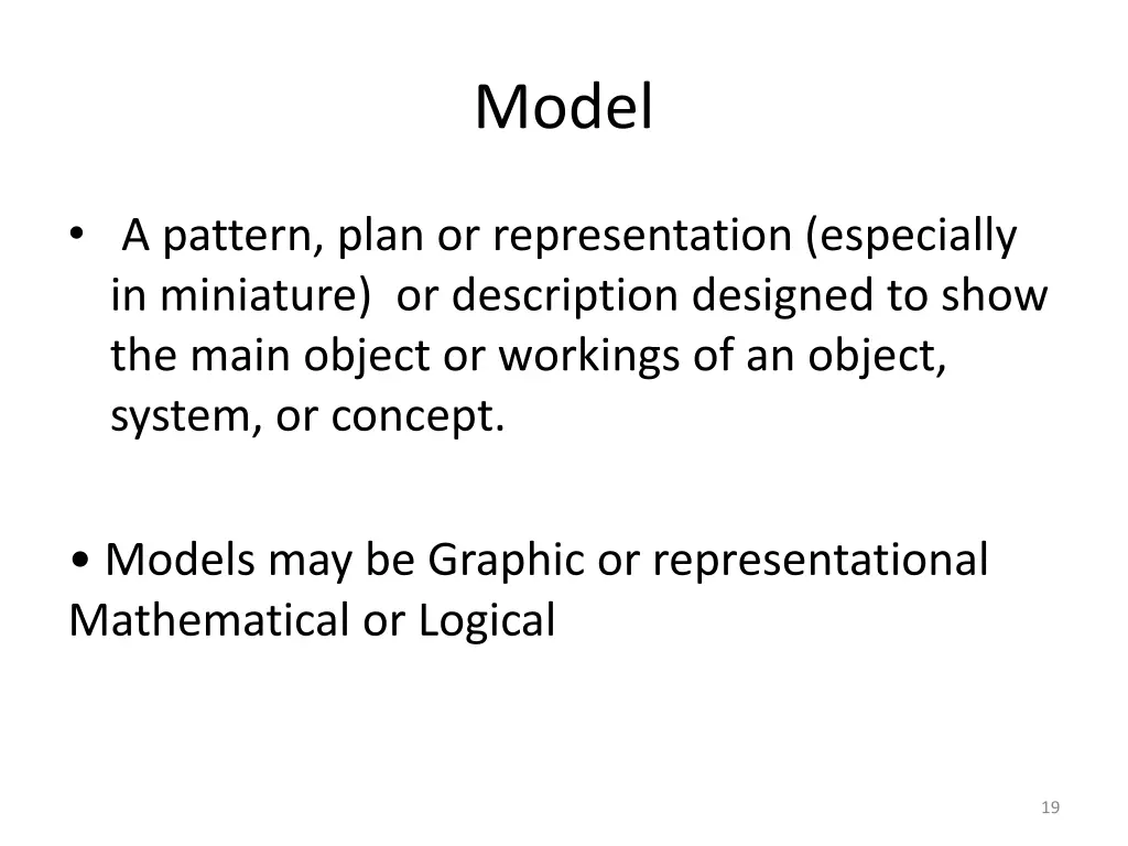 model