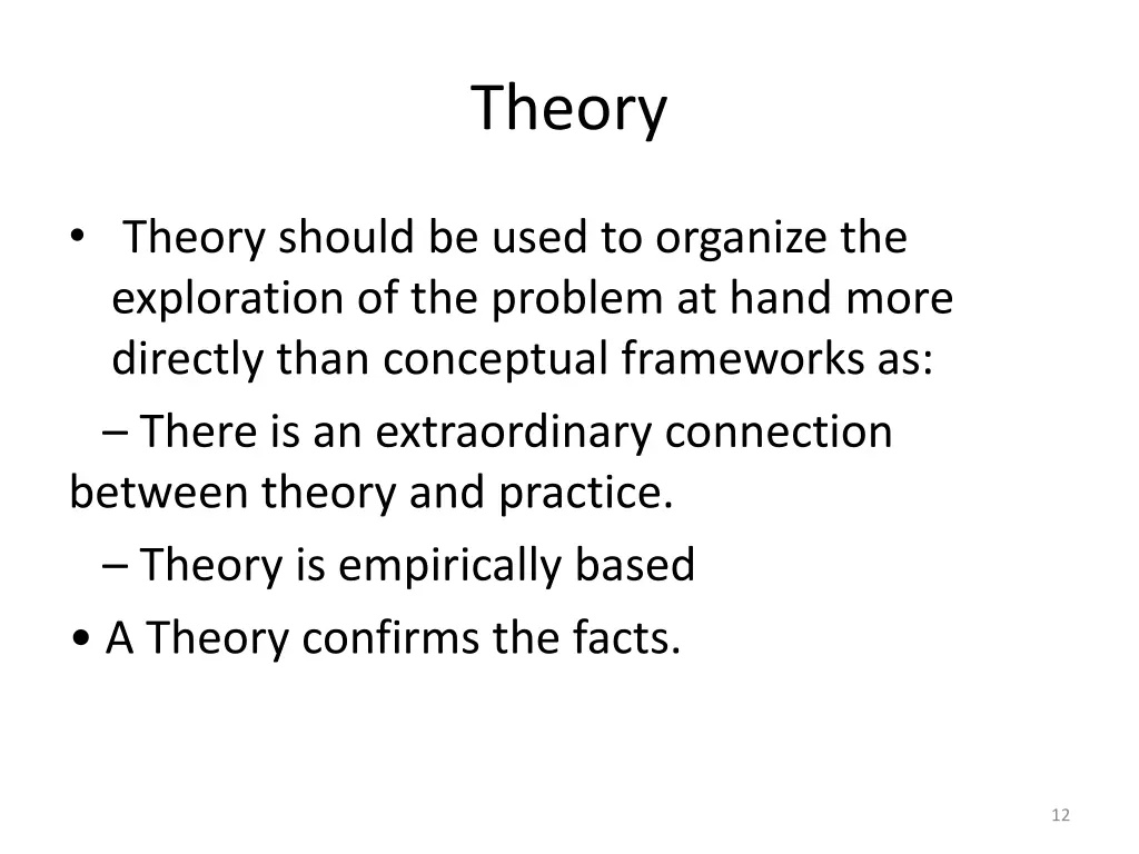 theory