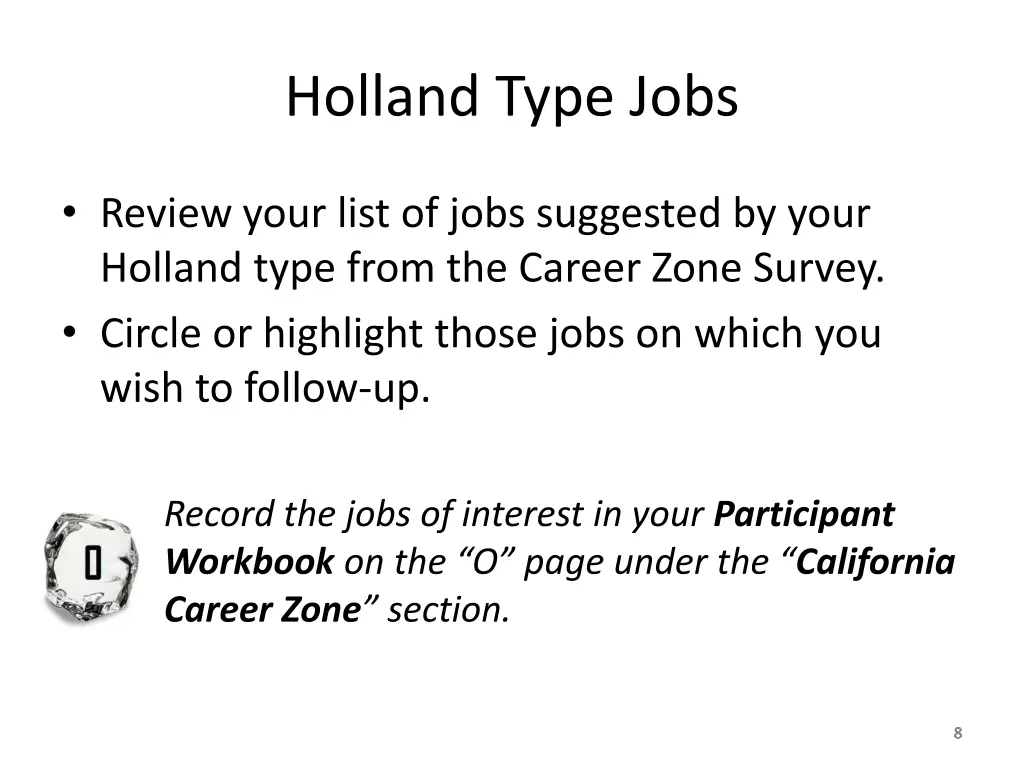holland type jobs