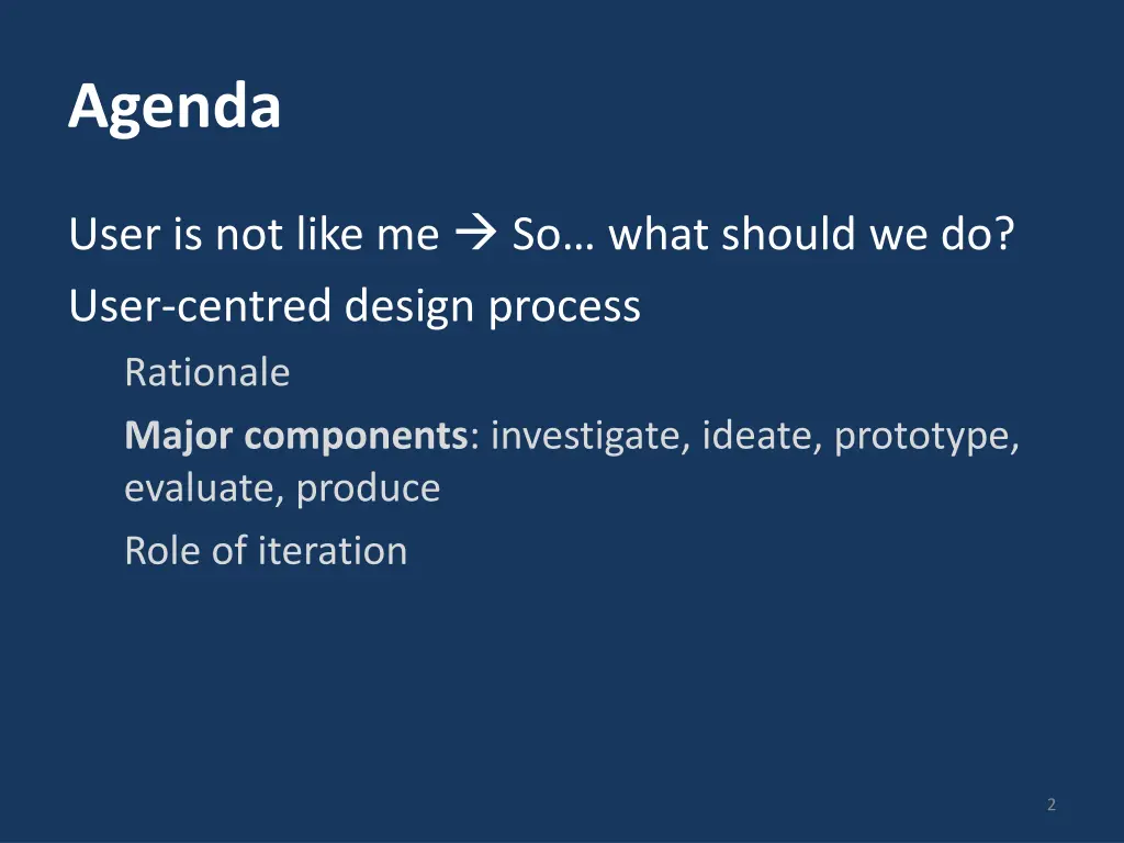 agenda