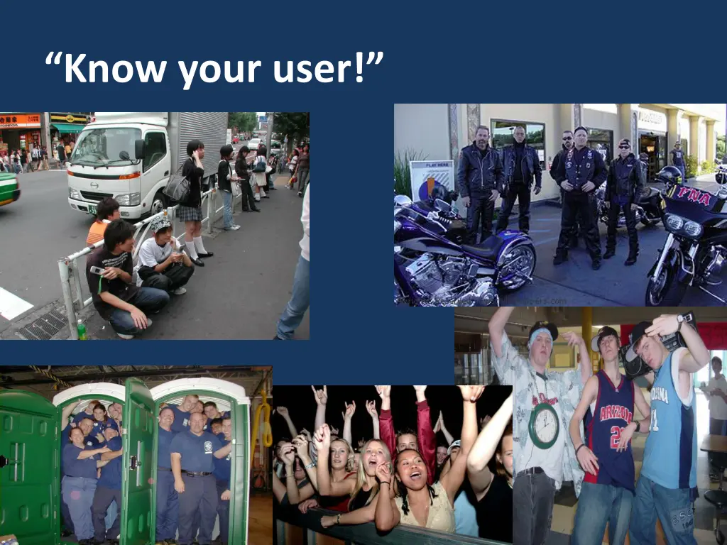 know your user