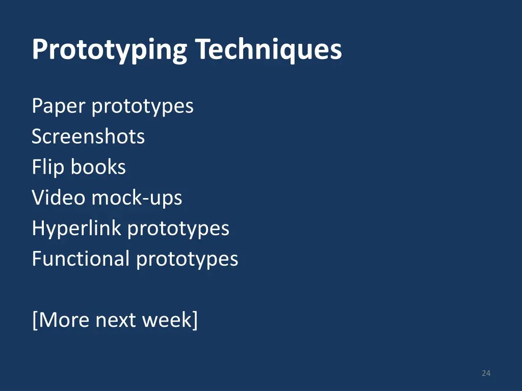 prototyping techniques