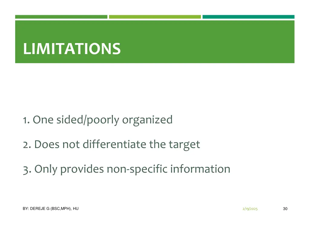 limitations 1