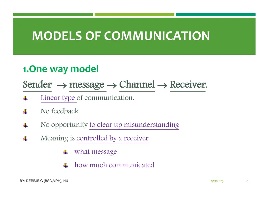 models of communication