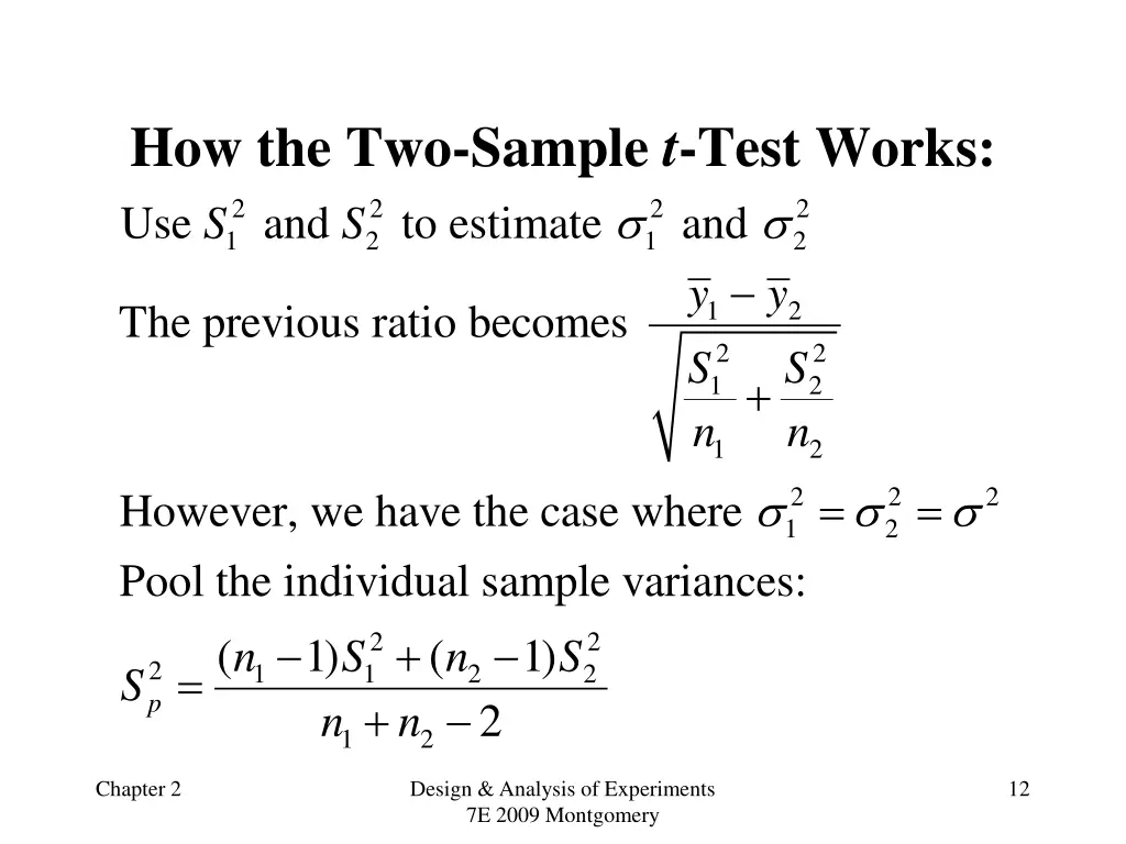how the two sample t test works 1