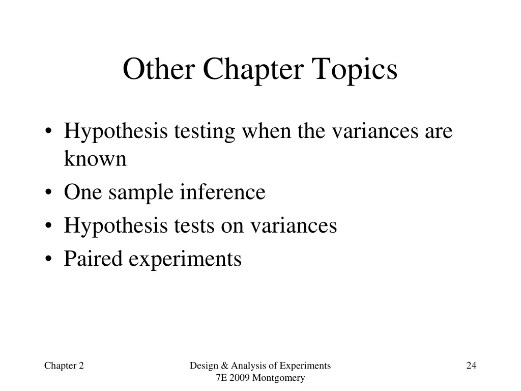 other chapter topics