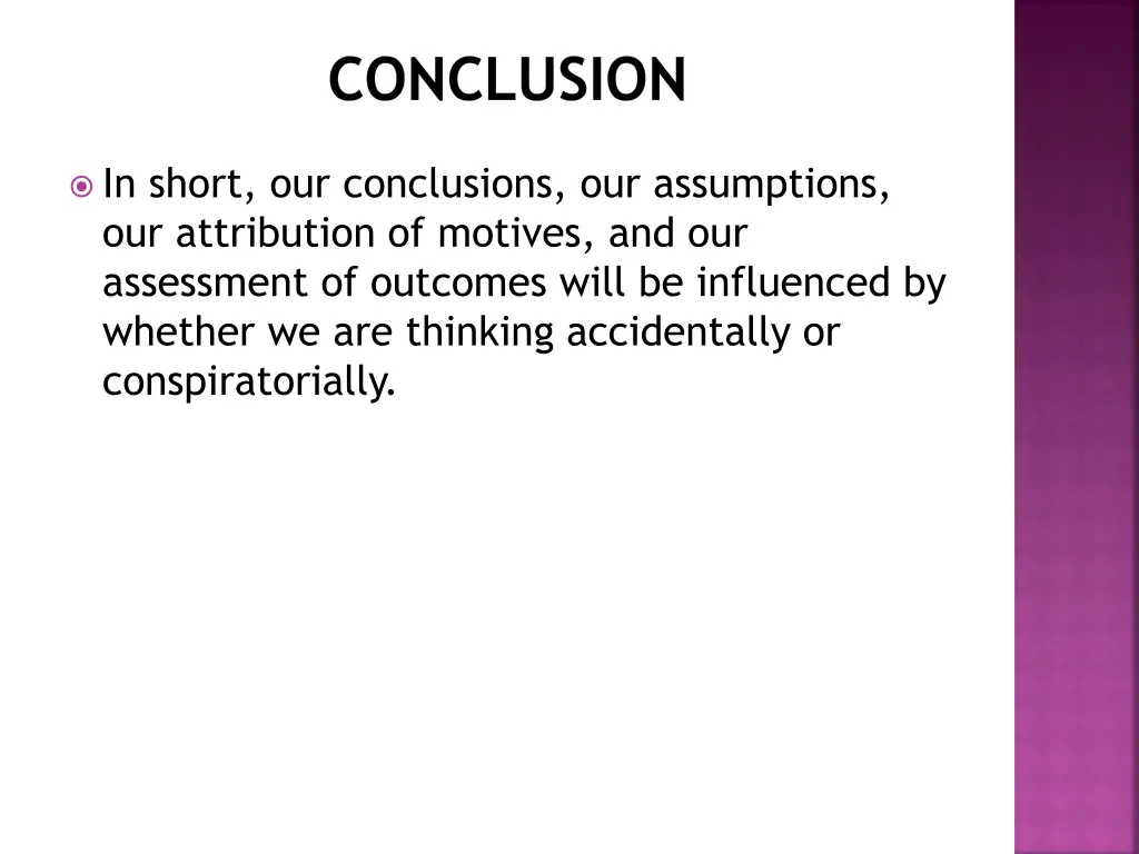 conclusion