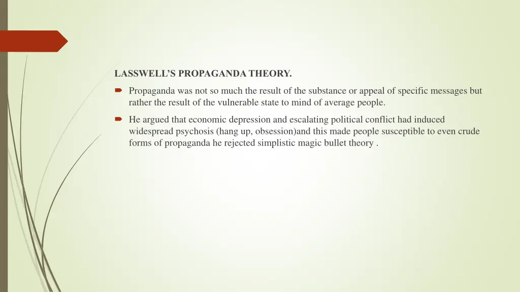 lasswell s propaganda theory