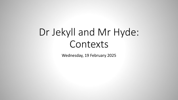 dr jekyll and mr hyde contexts