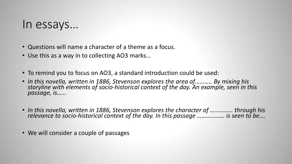 in essays