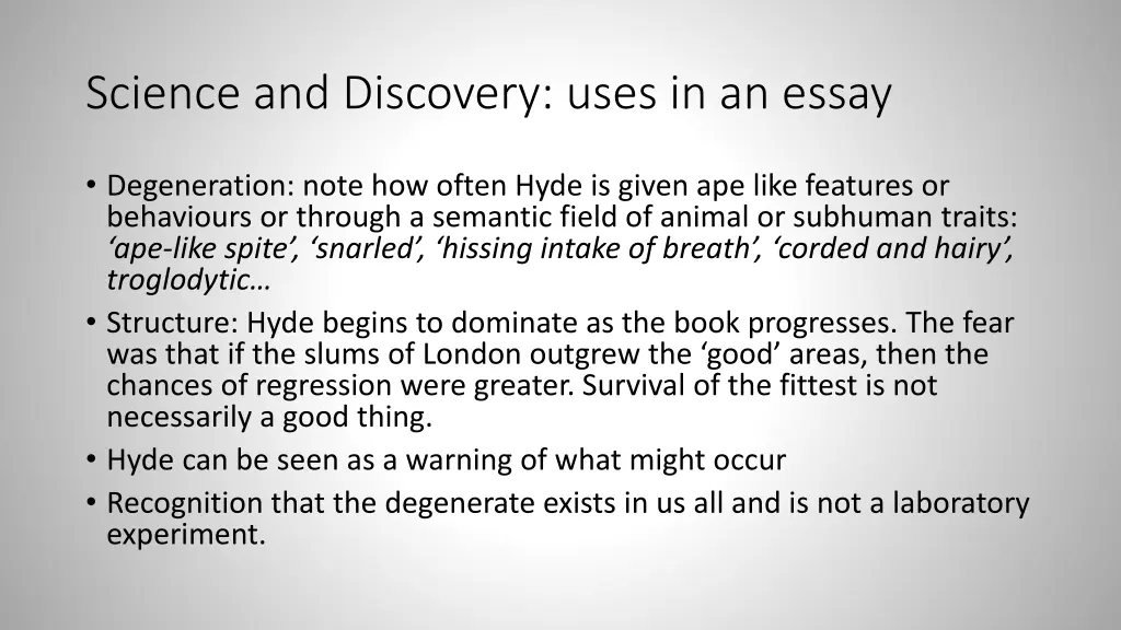 science and discovery uses in an essay