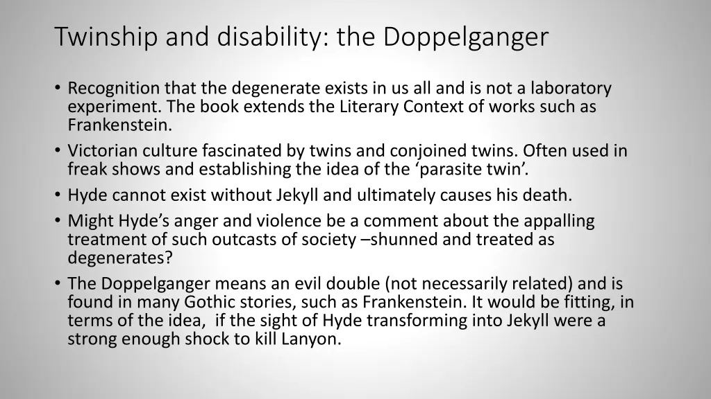 twinship and disability the doppelganger