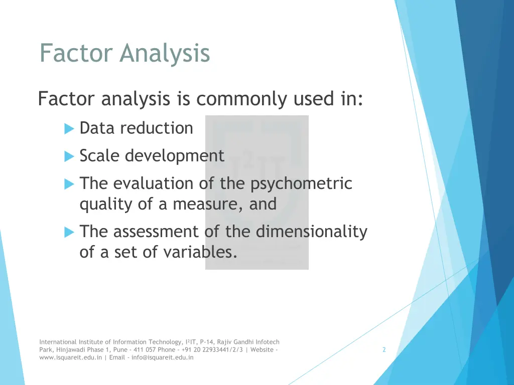 factor analysis 1