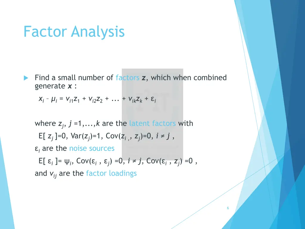 factor analysis 2