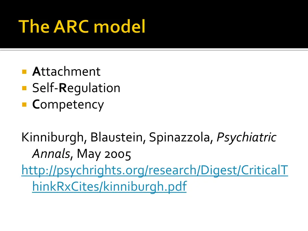 a ttachment self r egulation c ompetency