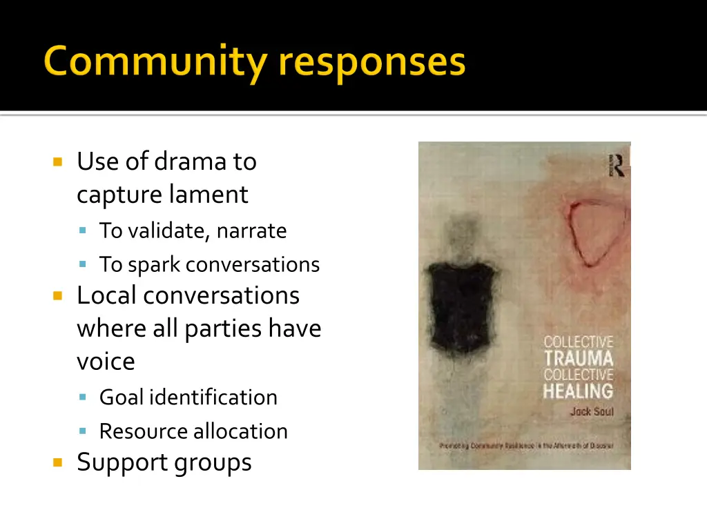 use of drama to capture lament to validate