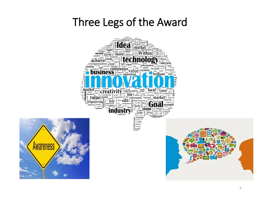 three legs of the award three legs of the award