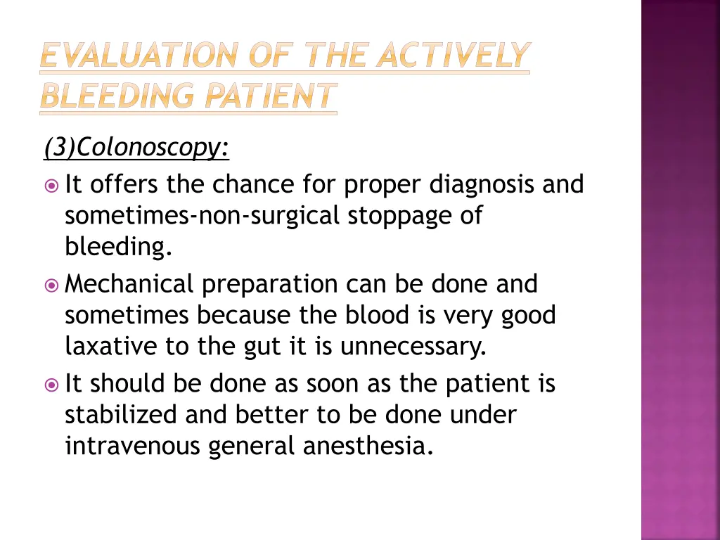 evaluation of the actively bleeding patient 2