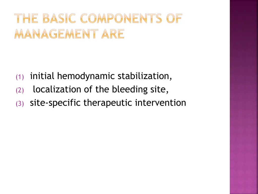 the basic components of management are