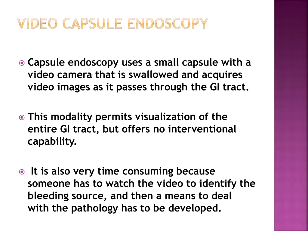 video capsule endoscopy