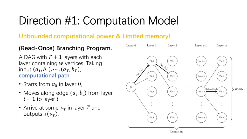 direction 1 computation model direction