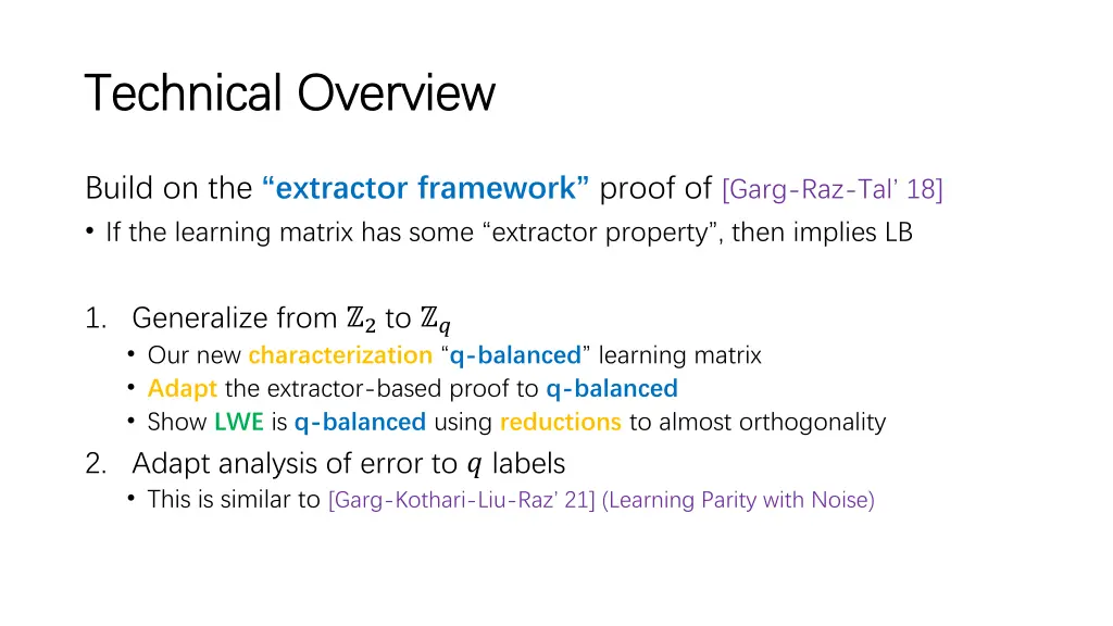 technical overview technical overview