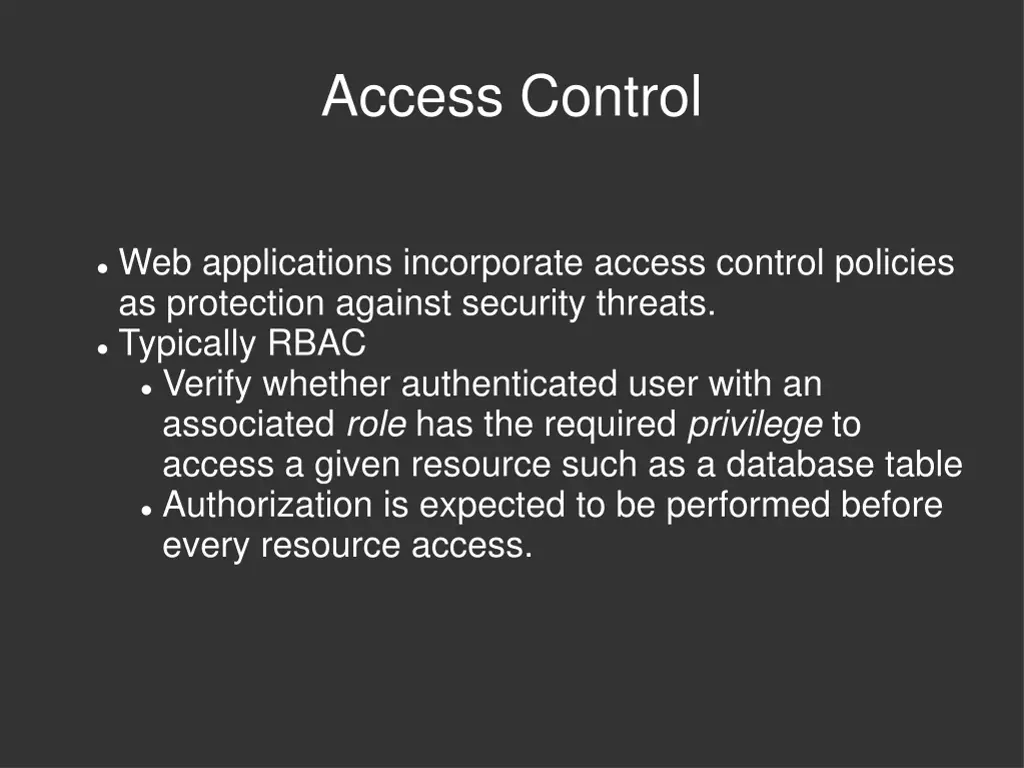 access control