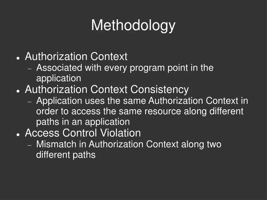 methodology