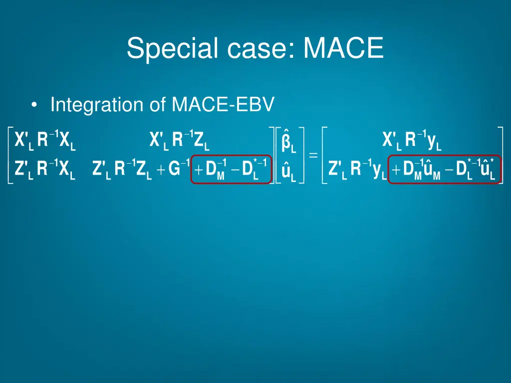 special case mace 1